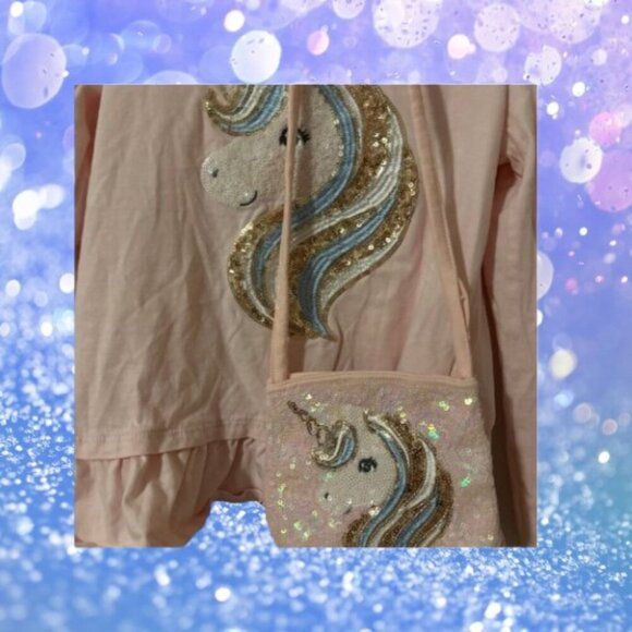 Cynthia Rowley Sequin Unicorn Top with matching Mini bag - Picture 7 of 13